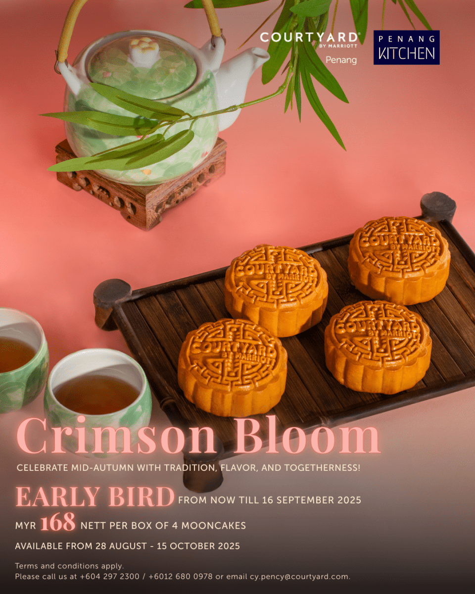 Courtyard by Marriott Penang Unveils Crimson Bloom Mooncake Collection for Mid-Autumn Festival